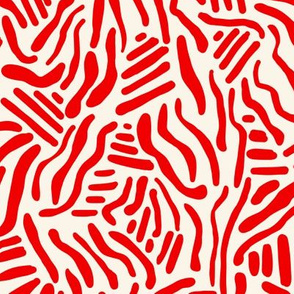 Abstract Lines - Red
