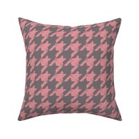 Rockabilly houndstooth - Pink and grey