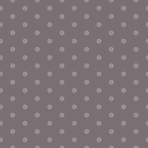 Rockabilly polka dot - Grey, small