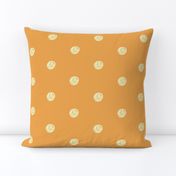 Rockabilly polka dot - Orange, medium