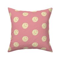 Rockabilly polka dot - Pink, large