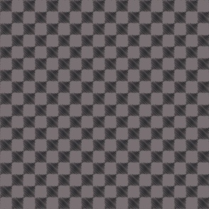 Rockabilly check pattern sketch style -Grey