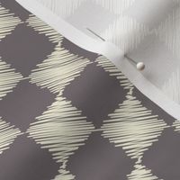 Rockabilly check pattern sketch style - Grey