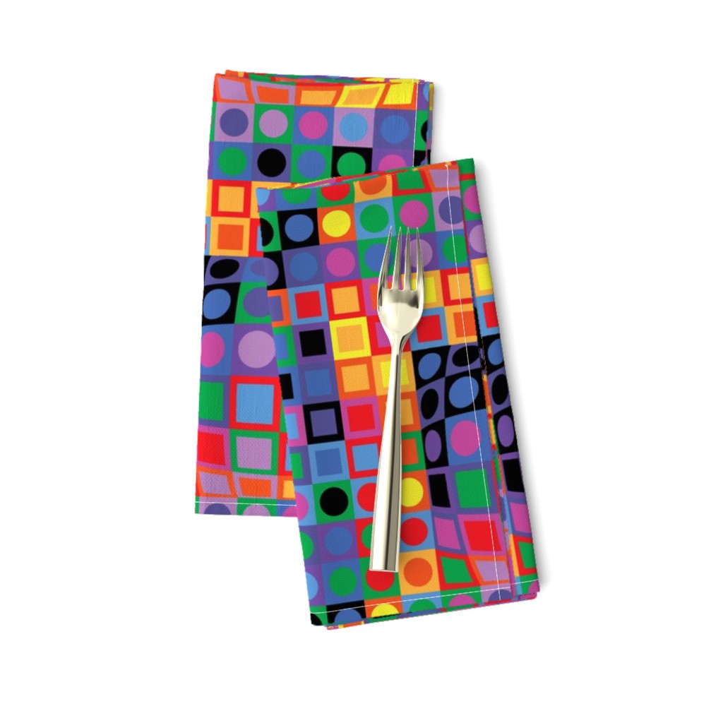 Homage To Vasarely-Color Blocking-Large