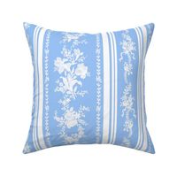 Belvedere Floral Stripe ~ Jasper Ware and Blue and White  