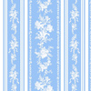 Belvedere Floral Stripe ~ Cosmic Latte Fabric