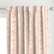 Belvedere Floral Stripe ~ Cosmic Latte and Pierina  