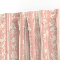 Belvedere Floral Stripe ~ Pierina and Cosmic Latte  