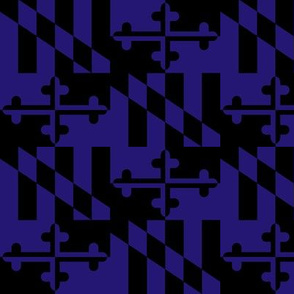 Maryland Flags Dark Purple and Black