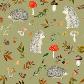 Hedgehogs and Fall Foliage // Green Smoke