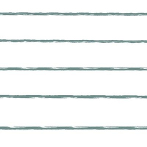 teal thin stripes - LARGE 