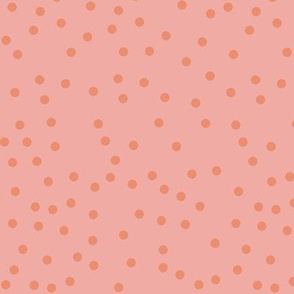 coral pink scattered dots