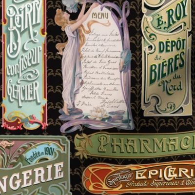 French Art Nouveau Labels 