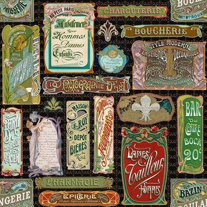 French Art Nouveau Labels 