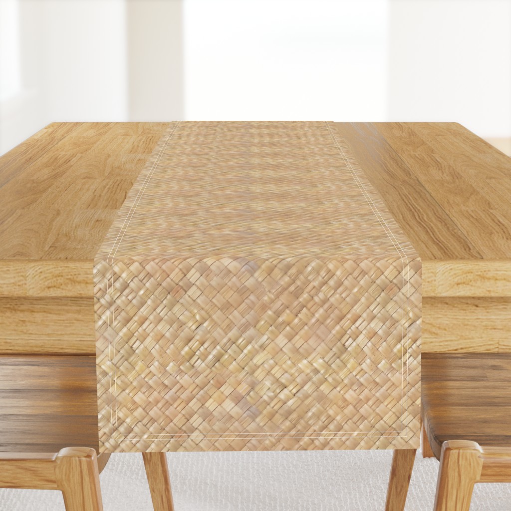 Hawaiian Lauhala weave-light tan