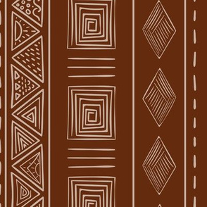 Brown Ethnic Tribal Pattern