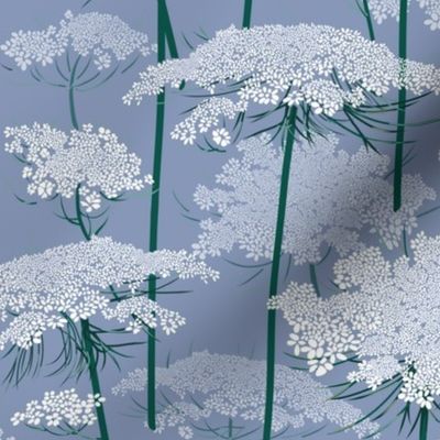Small | Queen Annes Lace | Blue Gray