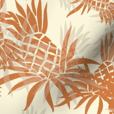 Hawaiian Pineapple Camo - Large Size- Rust