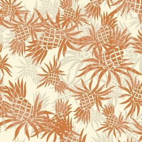 Hawaiian Pineapple Camo - Large Size- Rust