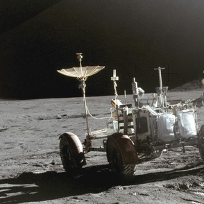  15-6   Apollo_15 - Lunar  Rover and Astronaut James Irwin