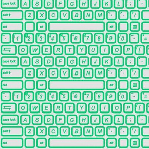 keyboard green gray