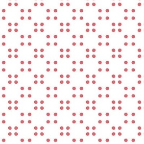 polka dot - radish red