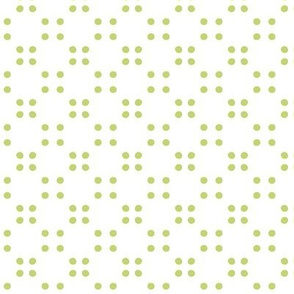 polka dot - lime