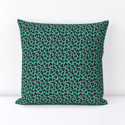 Small Scale - 80s Style Pink and Green Leopard Print - Small Scale