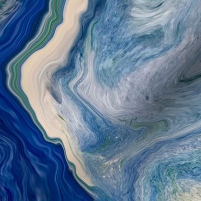 Abstract Marbled Ocean