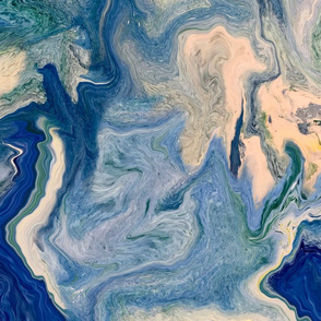 Abstract Marbled Ocean
