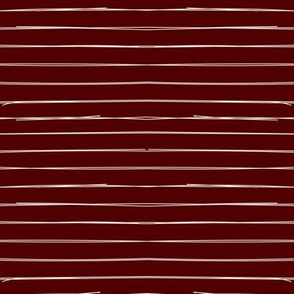 Bone Stripes on Burgundy #500000