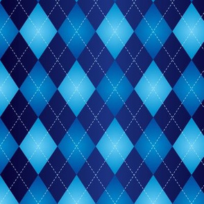 Blue argyle