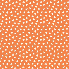 ditsy triangles small orange