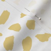 Pastel love brush spots and ink dots hand drawn modern animal print furs  illustration pattern scandinavian style pattern in soft yellow gold