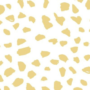 Pastel love brush spots and ink dots hand drawn modern animal print furs  illustration pattern scandinavian style pattern in soft yellow gold