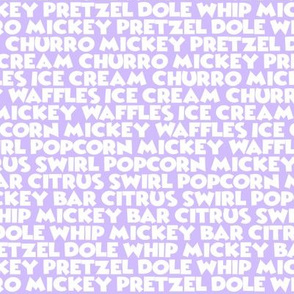 Theme Park Snacks Lilac Large