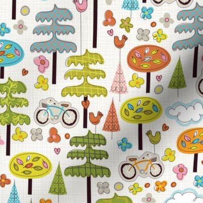 It's a Handmade World: Ride a Bike, Hug a Tree