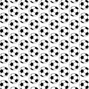 Soccer Ball  Pattern Black and White