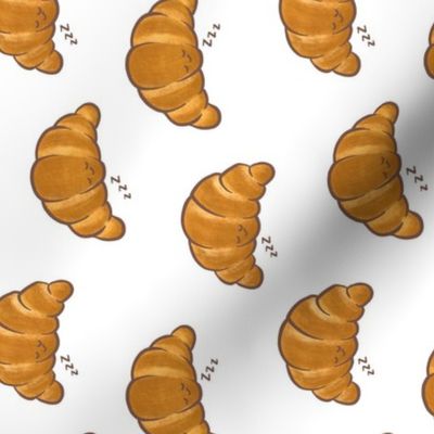 Sleeping Croissant Tea Towel