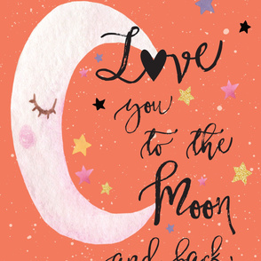 love you to the moon crib sheet
