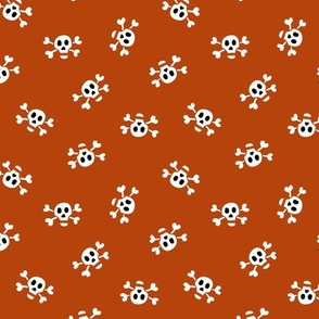 Skull & Crossbones // Rust Orange