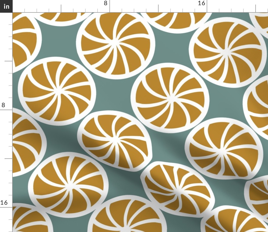 stylized lemon slices