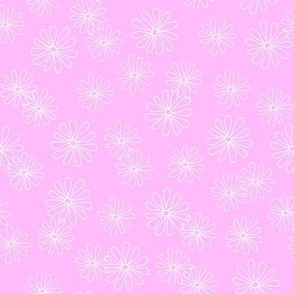 Daisies on Light Pink