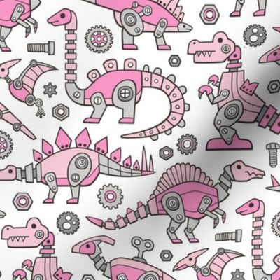 Robot Dinosaurs Pink