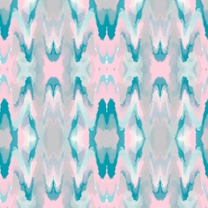 Pink and Aqua Marbled 