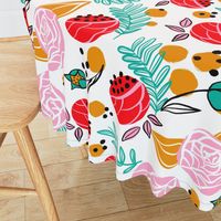 Bright Florals - large scale