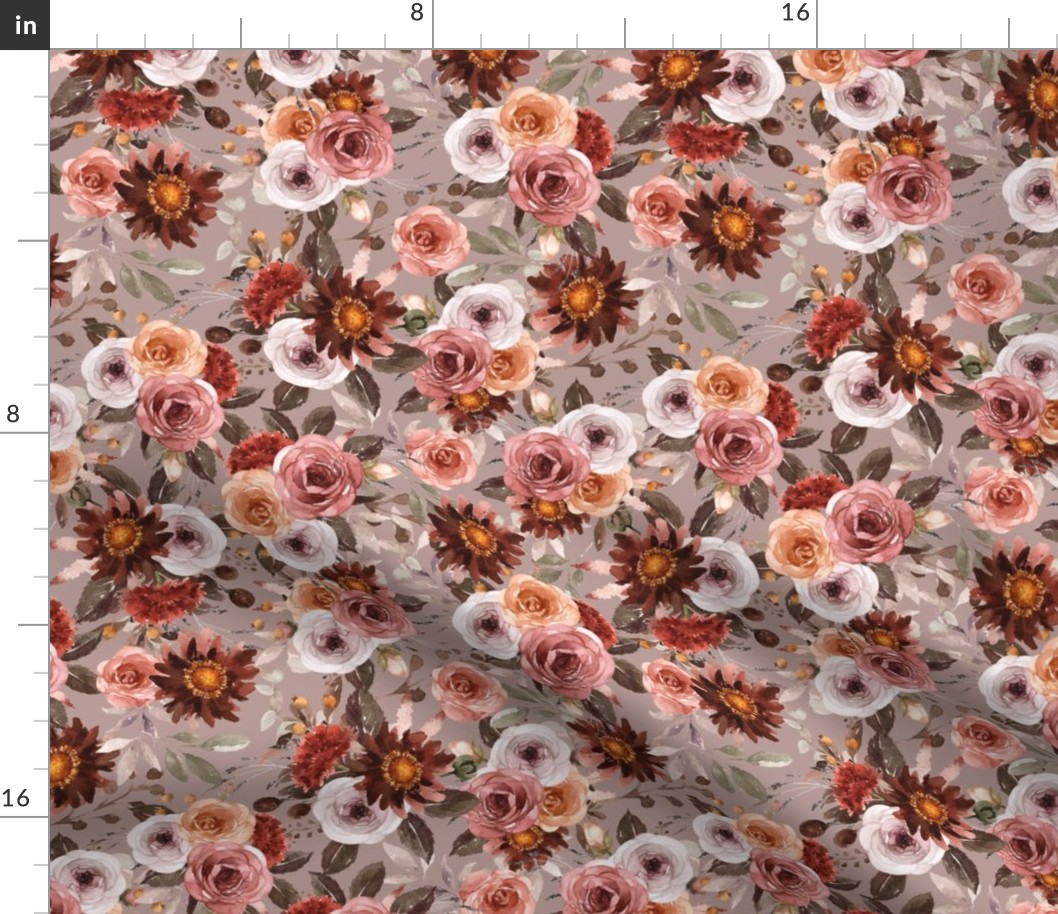 Riverlee Floral Taupe