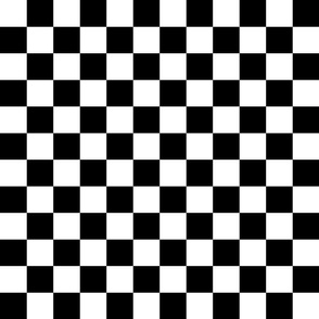 Checkerboard 1.5-inch Black & White