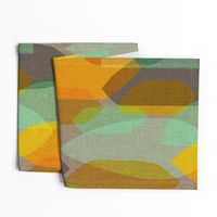 Mid Century Colour Blocks {Mint/Gold}