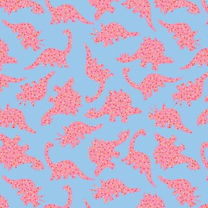 Pink Frosted Dino Circus - Blue